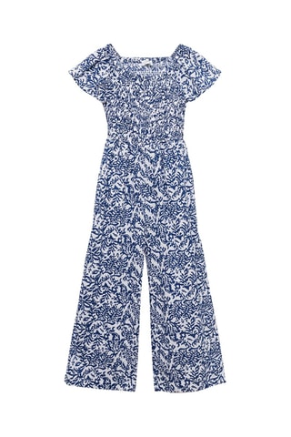 Combinaison imprimée - Bleu marine