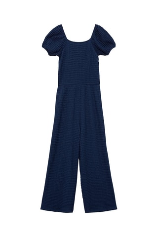 Combinaison texturée - Bleu nuit