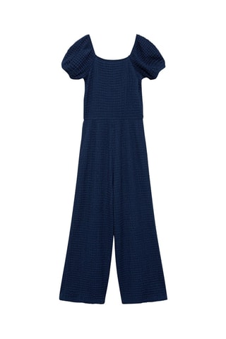 Combinaison texturée - Bleu nuit