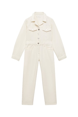 Combi-pantalon en jean - Beige