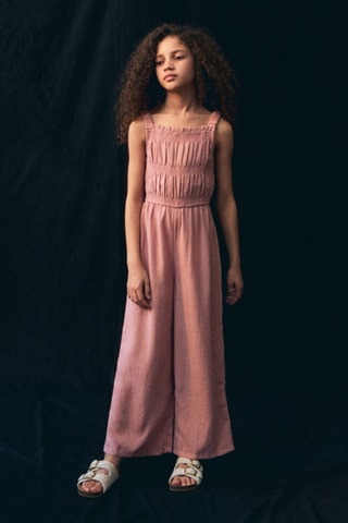 Combinaison froncée - Rose