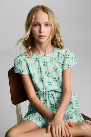 Combi-short imprimé - Vert