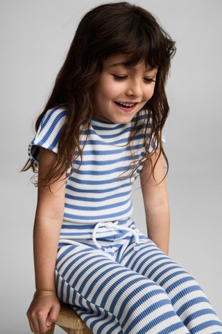 Combinaison-pantalon à rayures - Bleu marine