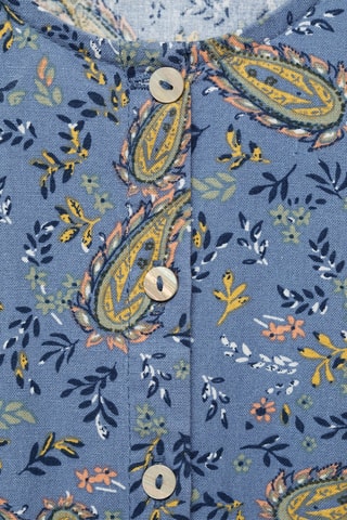 Combinaison coton imprimée - Bleu