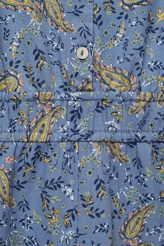 Combinaison coton imprimée - Bleu