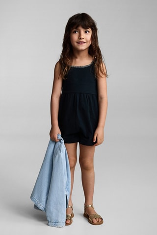 Combi-short droite - Bleu marine