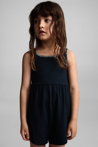 Combi-short droite - Bleu marine