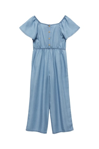 Combinaison froncée - Bleu