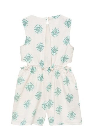 Combinaison imprimée ouvertures - Blanc