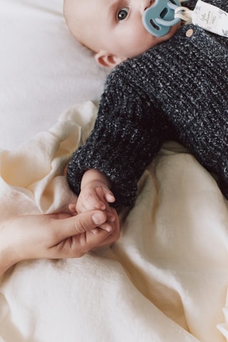 Cardigan combiné maille - Bleu marine