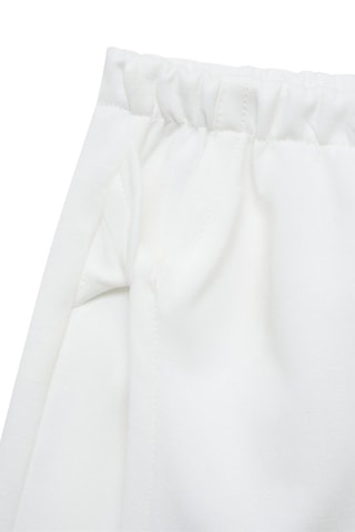 Jupe-culotte en coton - Blanc cassé