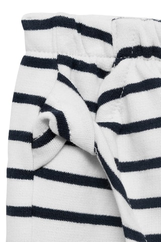 Jupe-culotte à rayures - Bleu marine