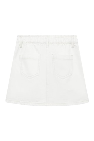 Minijupe en jean - Blanc