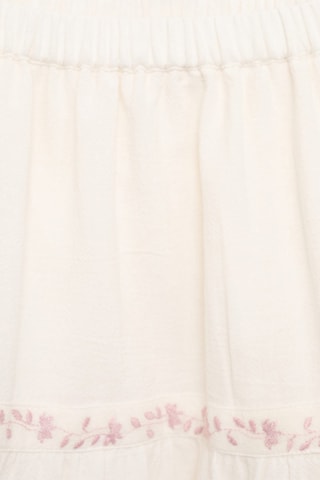 Jupe broderie florale - Beige