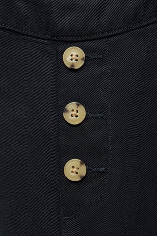 Jupe-culotte boutons - Bleu marine