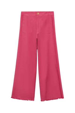 Jupe-culotte lin - Rouge