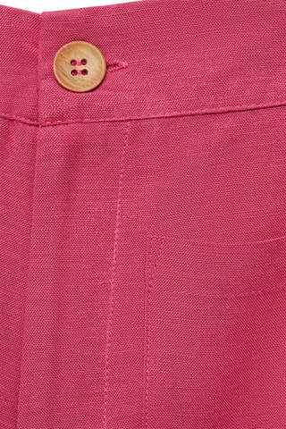 Jupe-culotte lin - Rouge