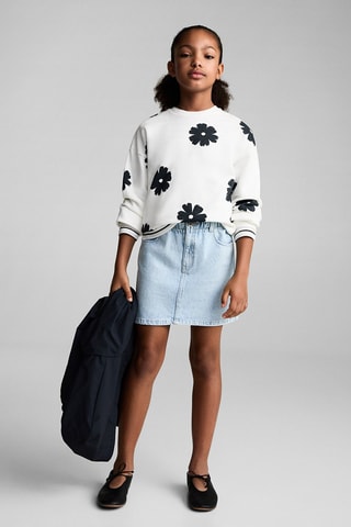 Jupe courte denim - Bleu clair