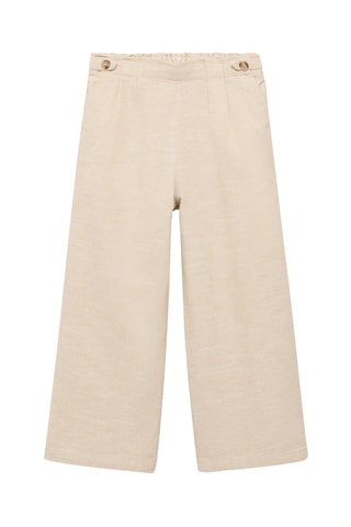 Jupe-culotte texturée - Gris clair