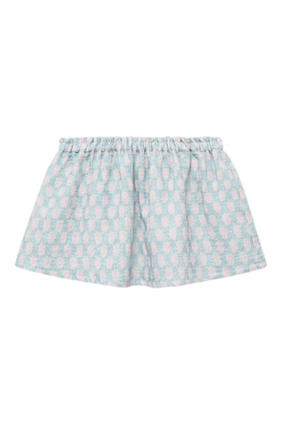 Jupe imprimée évasée - Vert d'eau