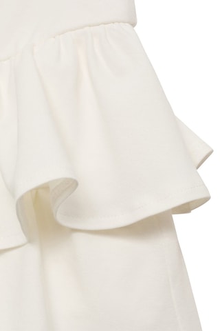 Jupe short volants - Blanc cassé