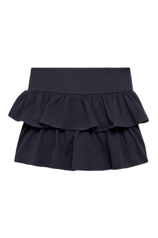 Jupe short volants - Blanc cassé