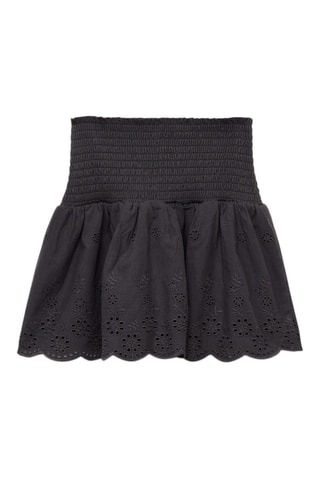 Jupe à volants broderie suisse - Bleu clair