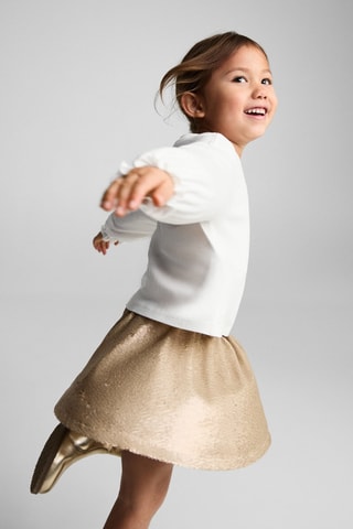 Jupe à paillettes - Doré