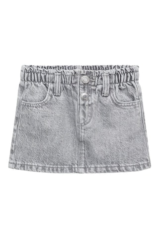 Jupe en denim - Gris clair