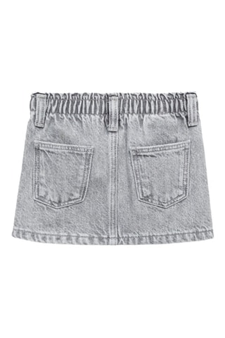 Jupe en denim - Gris clair