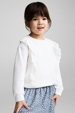 Jupe imprimée florale - Bleu