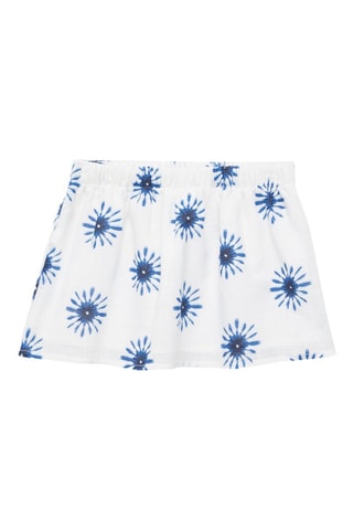 Jupe imprimée - Blanc