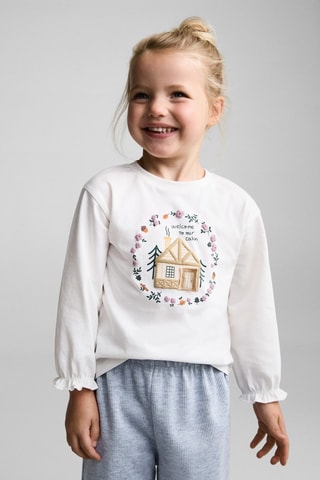 Jupe-culotte maille - Bleu