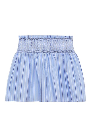 Jupe courte froncée - Bleu