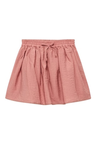 Jupe en lin taille élastique - Rose