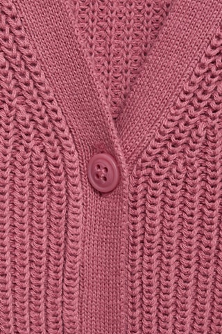Cardigan maille boutons - Rouge