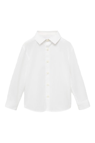Chemise popeline coton - Blanc