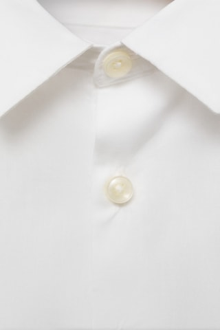 Chemise popeline coton - Blanc