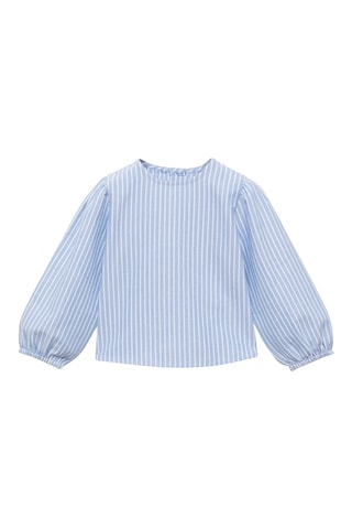 Blouse à rayures en coton - Indigo