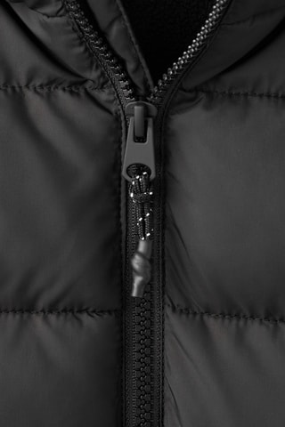Anorak long matelassé capuche - Noir