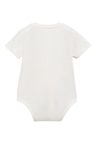 Body coton col mao - Blanc