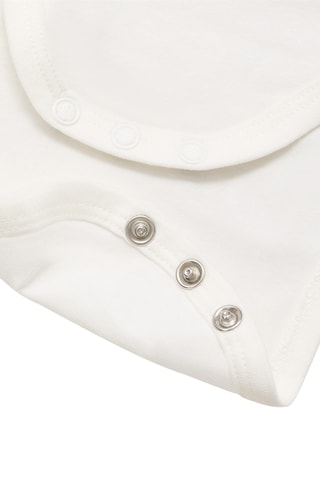 Body coton col mao - Blanc