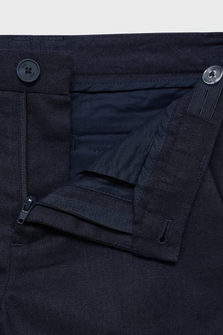 Pantalon de costume lin - Bleu marine