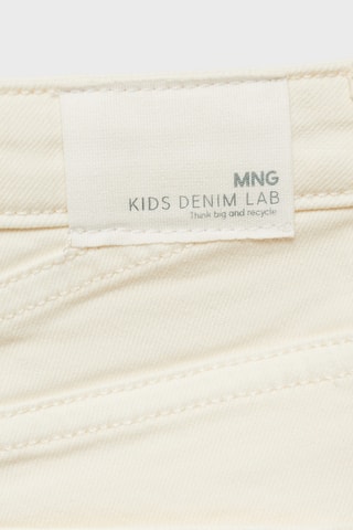 Short en jean revers effilochés - Blanc