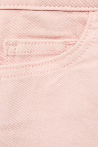 Short en jean revers effilochés - Rose