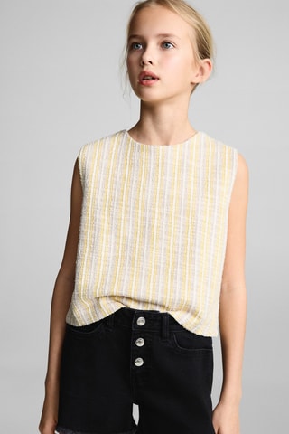 Short en jean revers effilochés - Noir