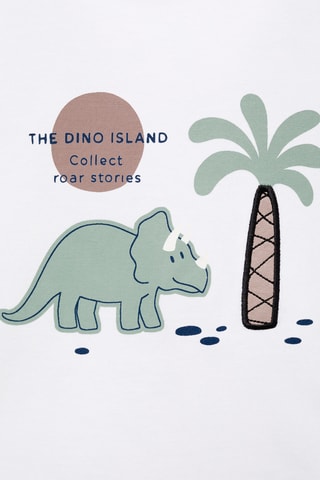 T-shirt en coton imprimé - Blanc