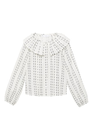 Blouse col Claudine - Écru