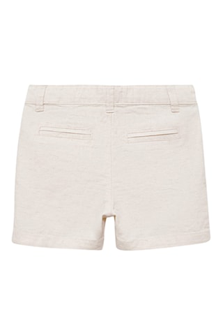 Bermuda lin et coton - Sable