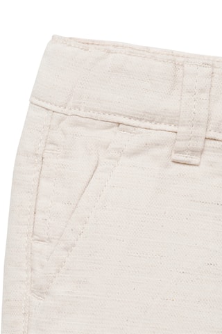 Bermuda lin et coton - Sable